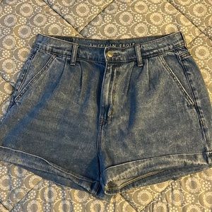 American eagle denim mom shorts